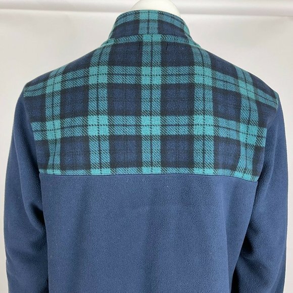 Brooks Brothers 1/2 Zip Fleece Pullover Sweater Long Sleeve Blue Mens XL EUC - Picture 8 of 15
